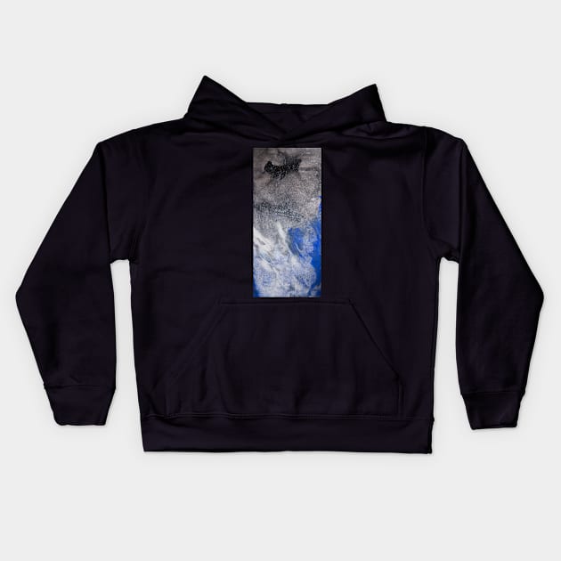 Abstract Pouring Rain Painting Kids Hoodie by MihaiCotiga Art